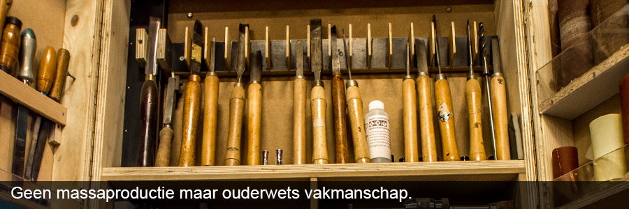 Geen massaproductie maar ouderwets vakmanschap.